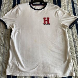 White large Tommy Hilfiger H shirt